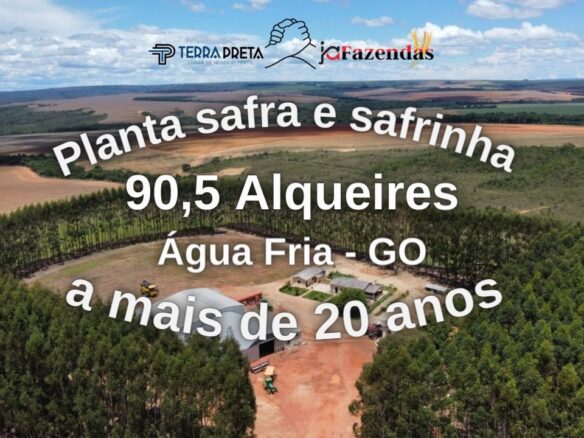 Fazenda de 90,5 alqueires a venda em Água Fria-GO