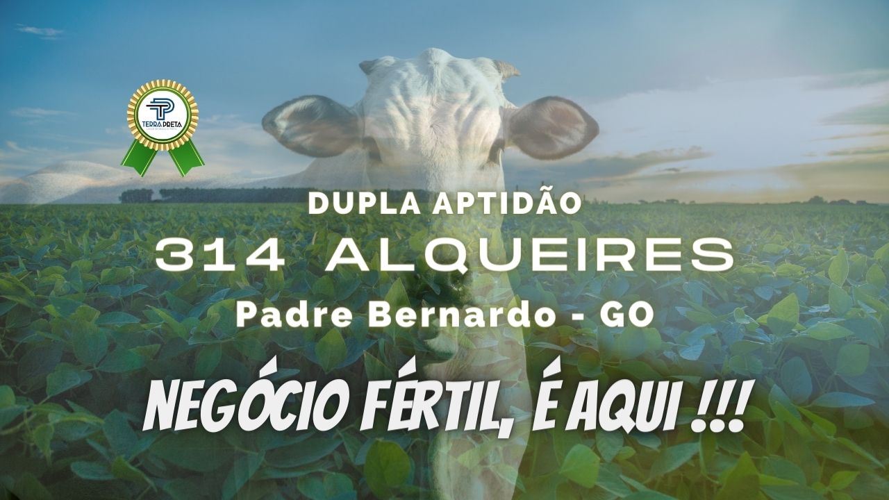 1 Fazenda dupla aptidão soja e gado de 314 Alqueires a venda no municipio de padre bernardo goias Fazenda de 1523 hectares em Padre Bernardo – GO